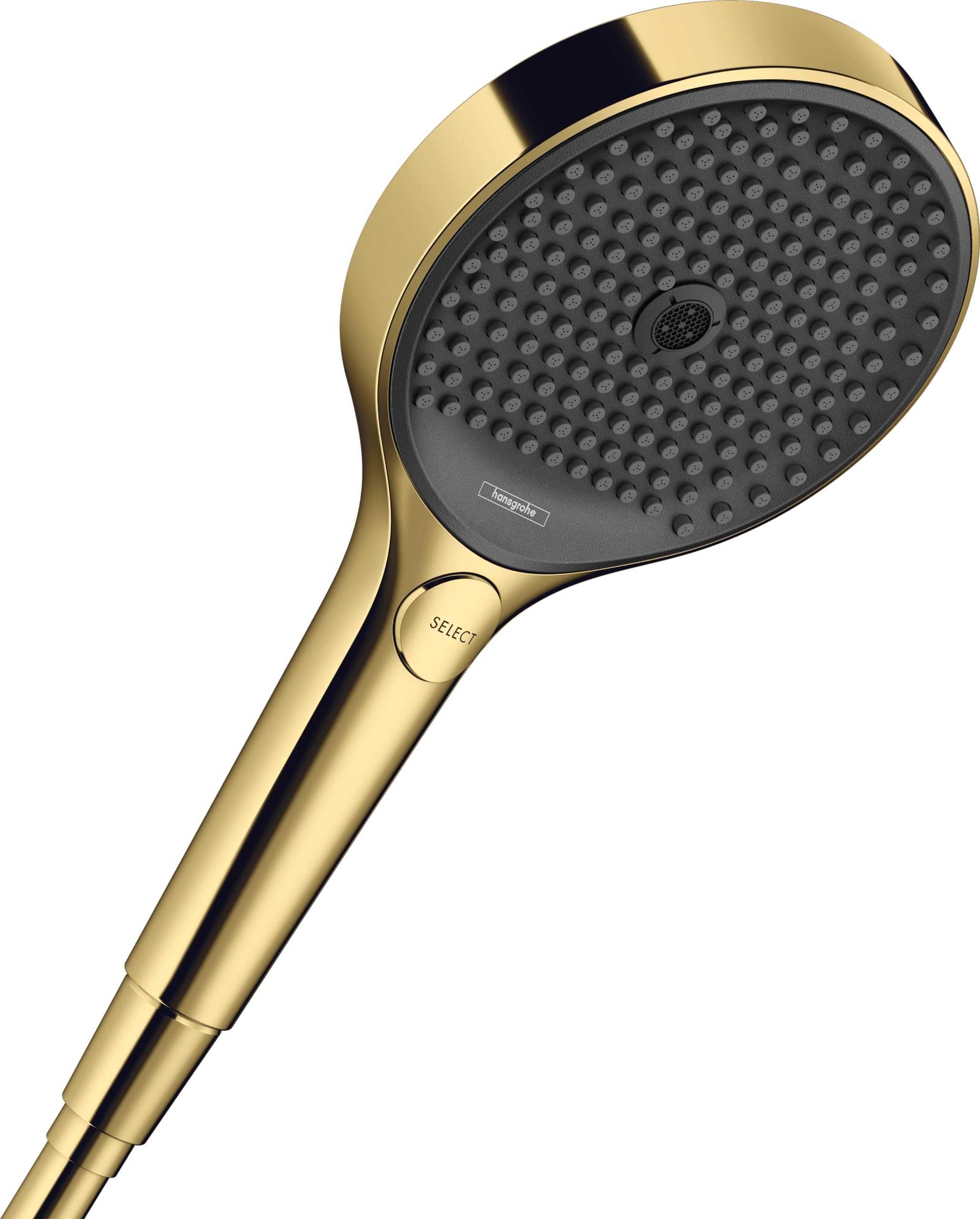 hansgrohe 26865990 Rainfinity Hand Shower 130 3-Jet EcoSmart Polished Gold Optic, 130Mm