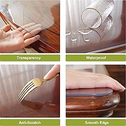 OstepDecor Clear Desk Protector 2mm Thick, 16 x 22