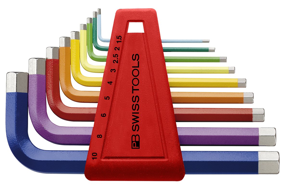 PB SWISS TOOLS Rainbow Allen Head Set