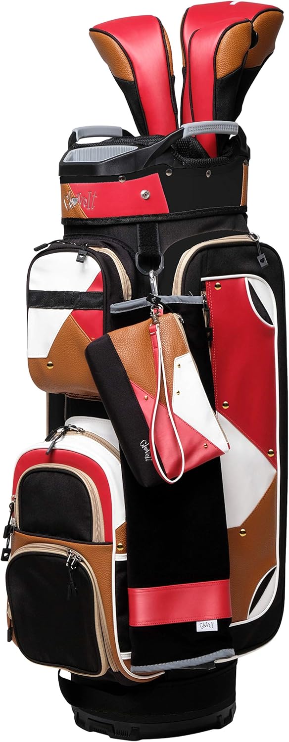 Glove It Women’s Golf Bag, Lightweight Golf Cart Bag for Ladies with 14 Golf Club Holders, Putter Well & 9 Easy-Access Pockets, Metro Colorblock : Clothing