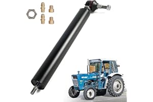 loosoo E2NN3A540BA Power Steering Cylinder, 1/2" Rod, 7/16" Thread, Compatible with Ford/New Holland Tractor 2000 3000 3600 4000 4600 Series #Replace E2NN3A540A E4NN3A540AA E2NN3D547AA E2NN3A547AA
