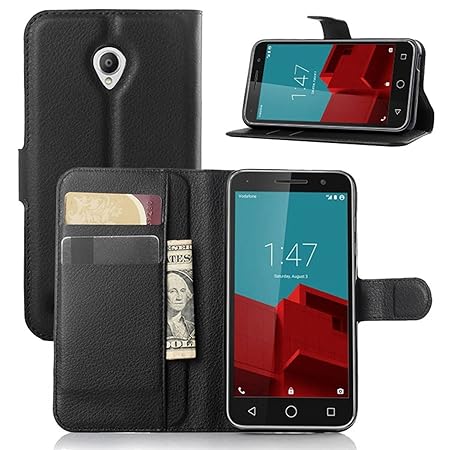 Tasche für Vodafone Smart Prime 6 Hülle, Ycloud PU Ledertasche Flip Cover Wallet Case Handyhülle mit Stand Function Credit Ca
