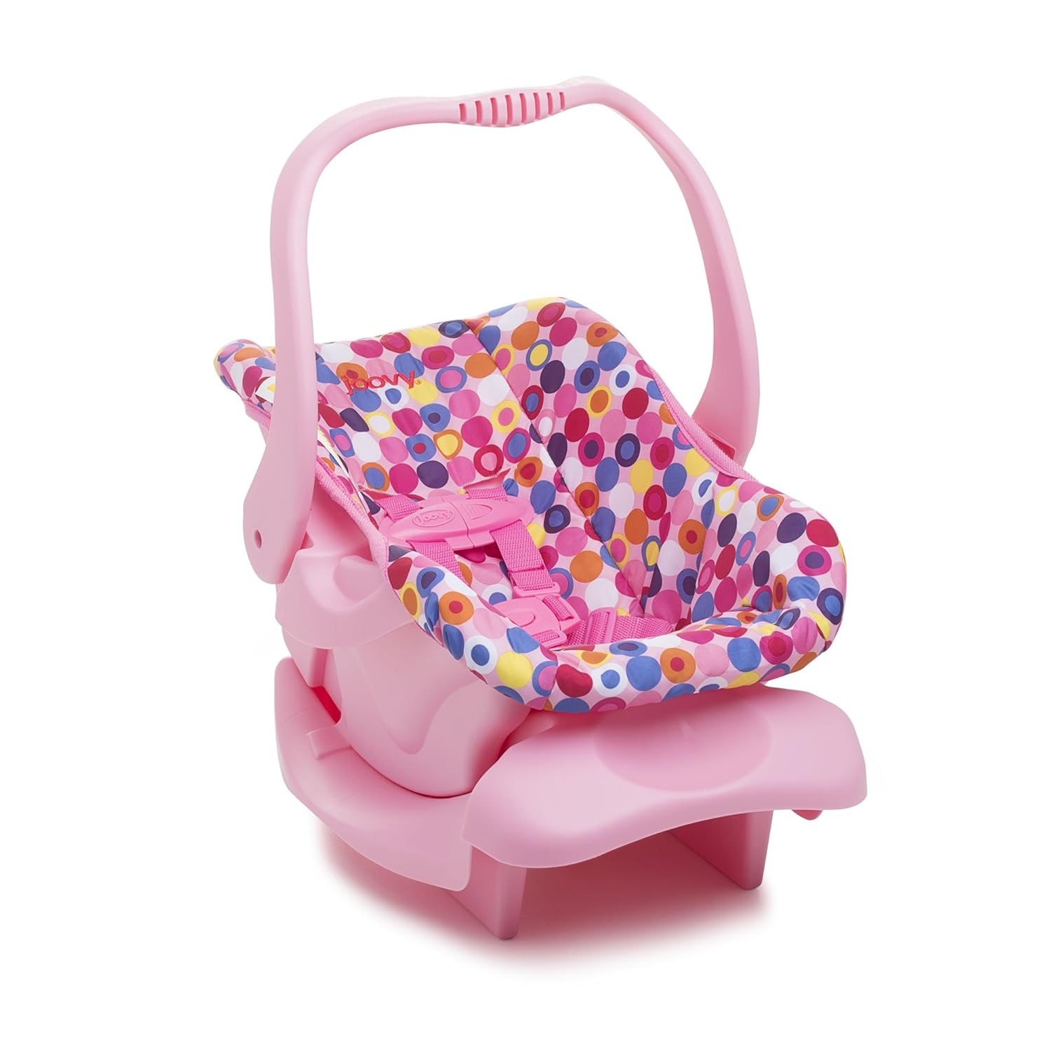Doll Toy Car Seat - Pink Dot