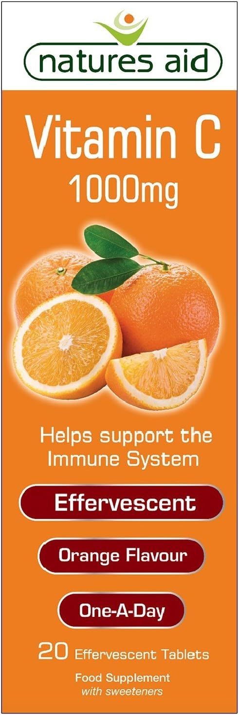 Natures Aid Vitamin C 1000mg Effervescent Tablet Amazon De Drogerie Korperpflege