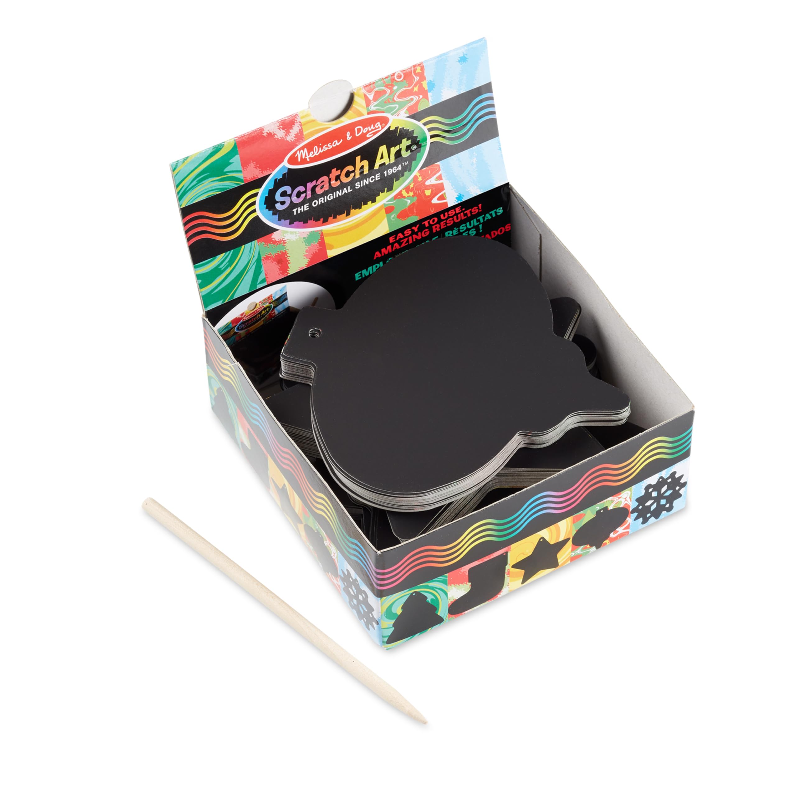 Melissa & Doug Christmas Tree Mini Notes | Christmas Tree Decorations | Christmas Gifts | Scratch Art | Arts & Crafts | 4+ | Gift for Boy or Girl