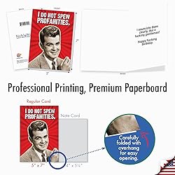 NobleWorks Funny Birthday Greeting Card with 5 x 7