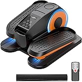 Under Desk Elliptical Machine with Remote Control, 12-Speed Electric Leg Exerciser for Home & Office, Quiet Portable Pedal Exerciser for Adults, Seniors and Everyone Seeking Easy Fitness