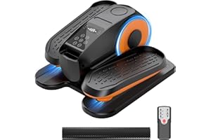 FANGOR Under Desk Elliptical Machine with Remote Control, 12-Speed Electric Leg Exerciser for Home & Office, Quiet Portable Pedal Exerciser for Adults, Seniors and Everyone Seeking Easy Fitness