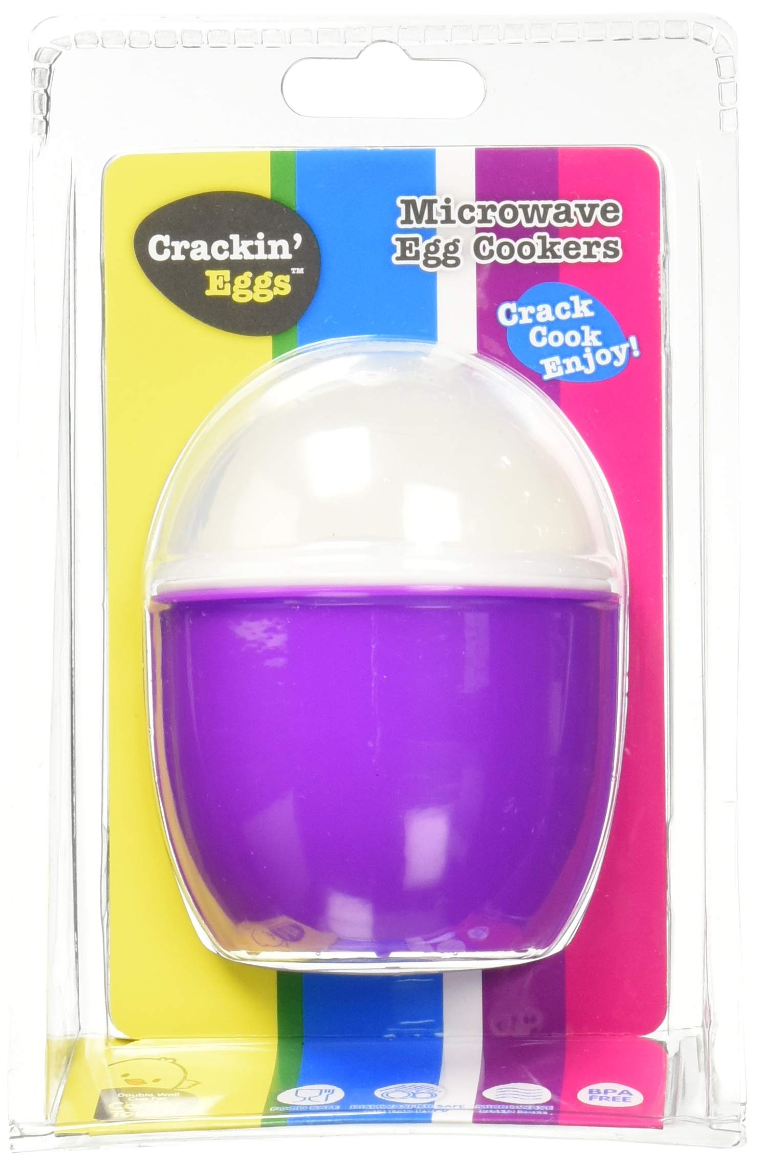 Zap Chef Crackin' Eggs Single Egg Cooker (Purple) - 4 for $10 with Promo: QUTLVMVA