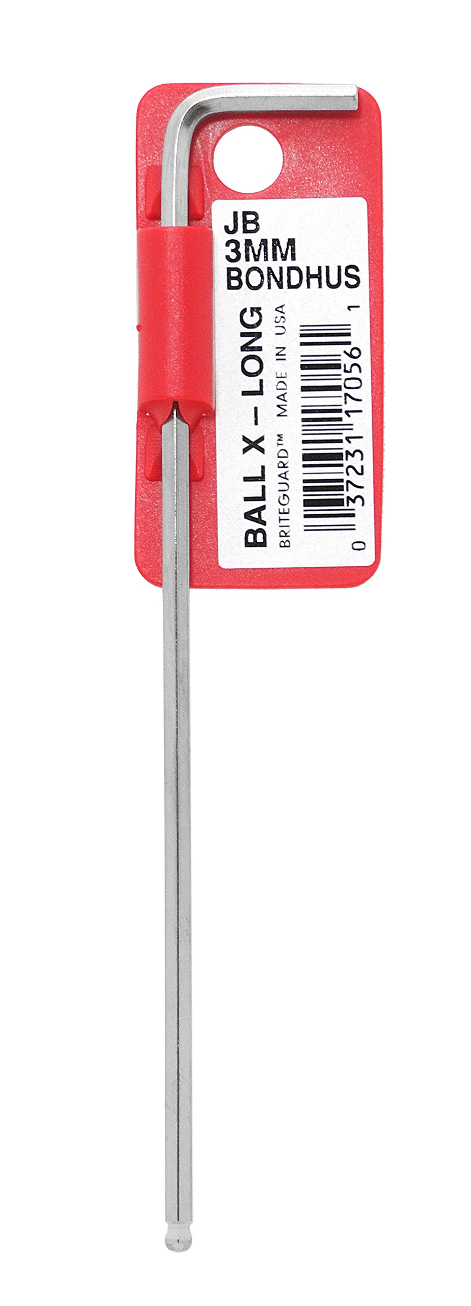 Bondhus BL3.0B BRITEGUARD BALLEND Hexagon Key, 3MM, 17056, PROTANIUM Precision HIGH Torque Steel