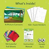 Skillmatics Foil Fun Animals Mega Pack - No Mess Art for Kids 150+ Sheets view 3