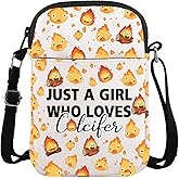ENSIANTH Cartoon Merch Messenger Bag Fire Character Crossbody Bag Castle Fire Gift Japanese Anime Lover Gift (fire CB)