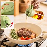 SWEET VIEW 470ml Oil Spray Bottle 2 in 1 Glass Pourer Sprayer Green view 4