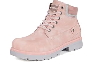 Eagsouni Mens Womens Snow Boots Warm Fur Lined Ankle Booties Hiking Trekking Trail Climbing Shoes Lace Up Anti-Slip Waterproof Working Outdoor Backpacking Boots