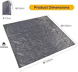 REDCAMP Ground Sheet 210x210cm Waterproof Tent Footprint 210D Oxford Ripstop view 4