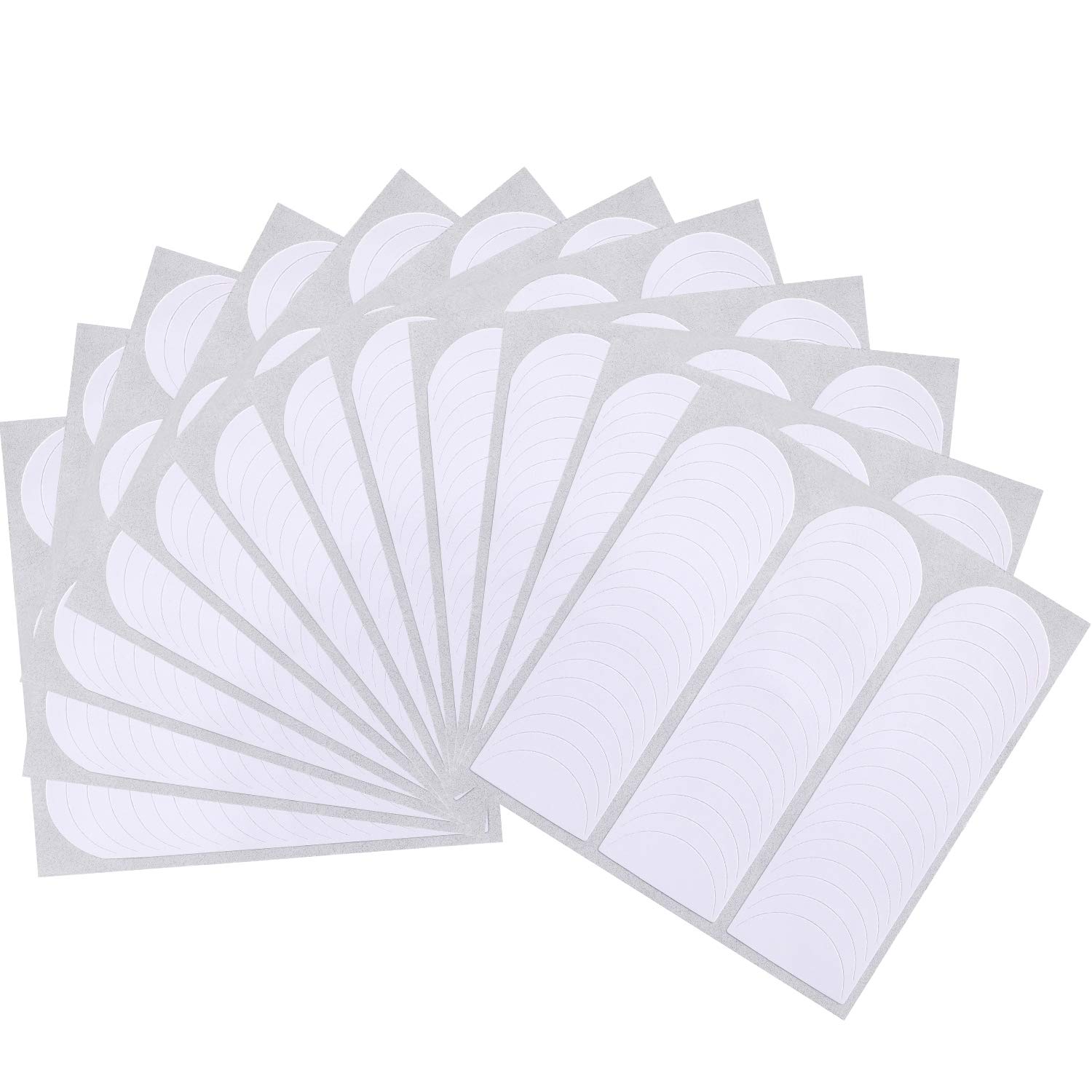 Photo 1 of Blulu 576 Pieces French Manicure Nail Stickers Strips, Self Adhesive Nail Sticker Tips for Manicure Decoration DIY Tools (Moon Shape Design, 576 Pieces)
