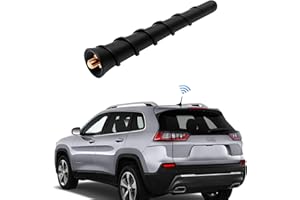 KSaAuto 4.5 Inch Antenna for 2011-2025 Jeep Cherokee Compass Renegade, Dodge Journey Avenger Durango Dart, Chrysler 200, Fiat 500, Car Replacement Antenna Jeep Grand Cherokee Accessories
