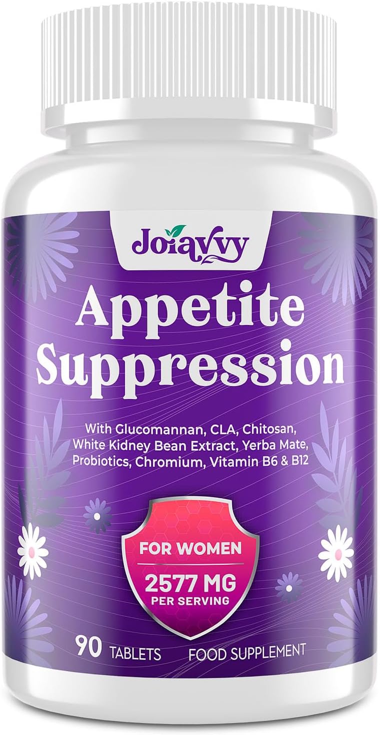 Joiavvy Appetite Suppressants for Women 90 Tabs Glucomannan White Kidney Bean
