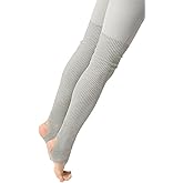 SERICI Leg Warmers & Socks for Women's Dance & Yoga - Open Toe & Heel - Eighty's 80s Ribbed Party & Sports Socks