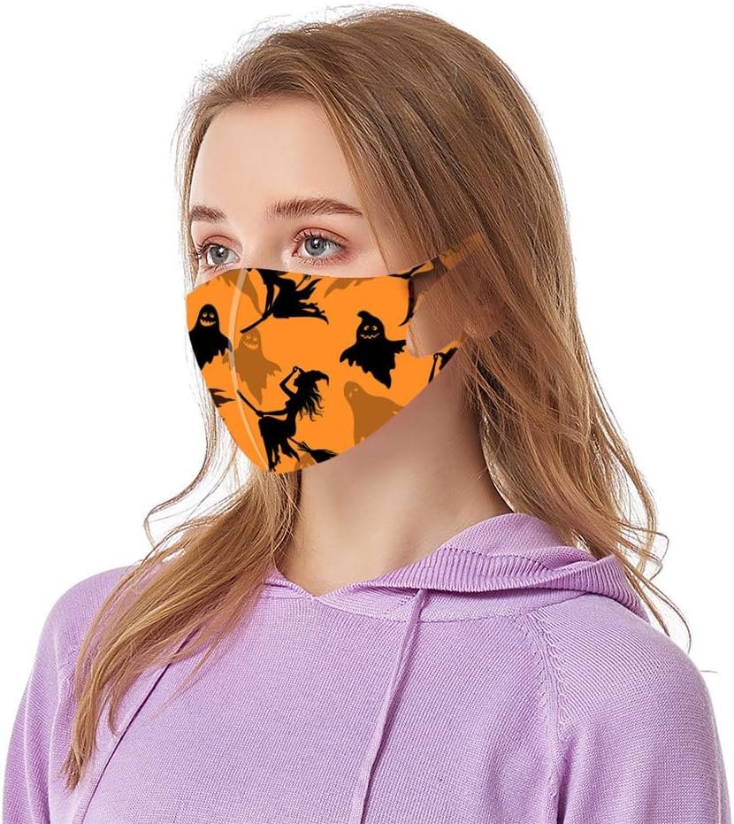 Adults Halloween Theme Face_Mask, Breathable &amp; Lightweight