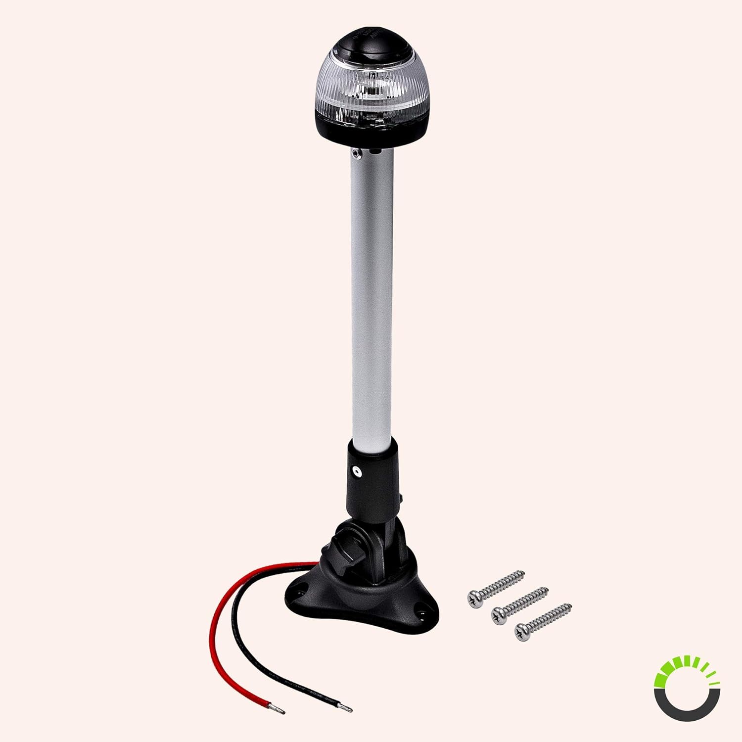 12" White LED Marine Navigation Anchor All-Round Boat Light [USCG ABYC A-16 3NM] [IP67 Waterproof] [Chrome & ABS] 3 Nautical Mile Visibility Fold Down Stern Light for Fishing Boat Yacht Pontoon : Sports & Outdoors