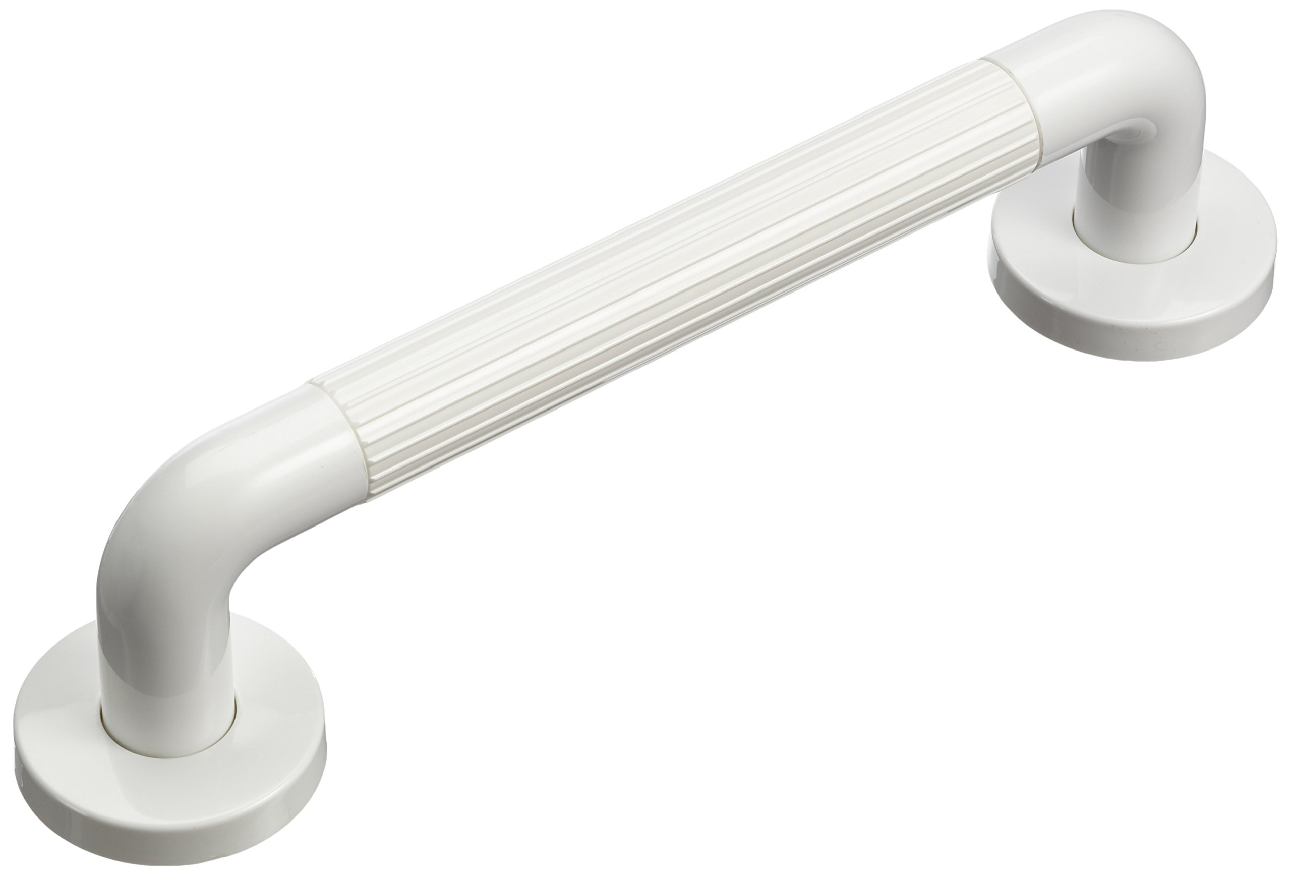 Ability Superstore Moulded Fluted Grab Rail White 30cm