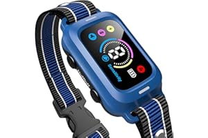 NUFFLOFF Dog Bark Collar - Automatic Anti Barking Collar with 8 Sensitivity, Rechargeable Smart Bark Shock Collar for Small/Medium/Large Dogs, Waterproof Bark Training Collar with Beep Vibration Harmless Shock