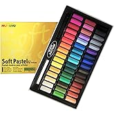 MUNGYO Soft Pastel Set &ndash; 48 Colors Renewed Version | Square Pastels for Artists | Smooth &amp; Blendable Colors