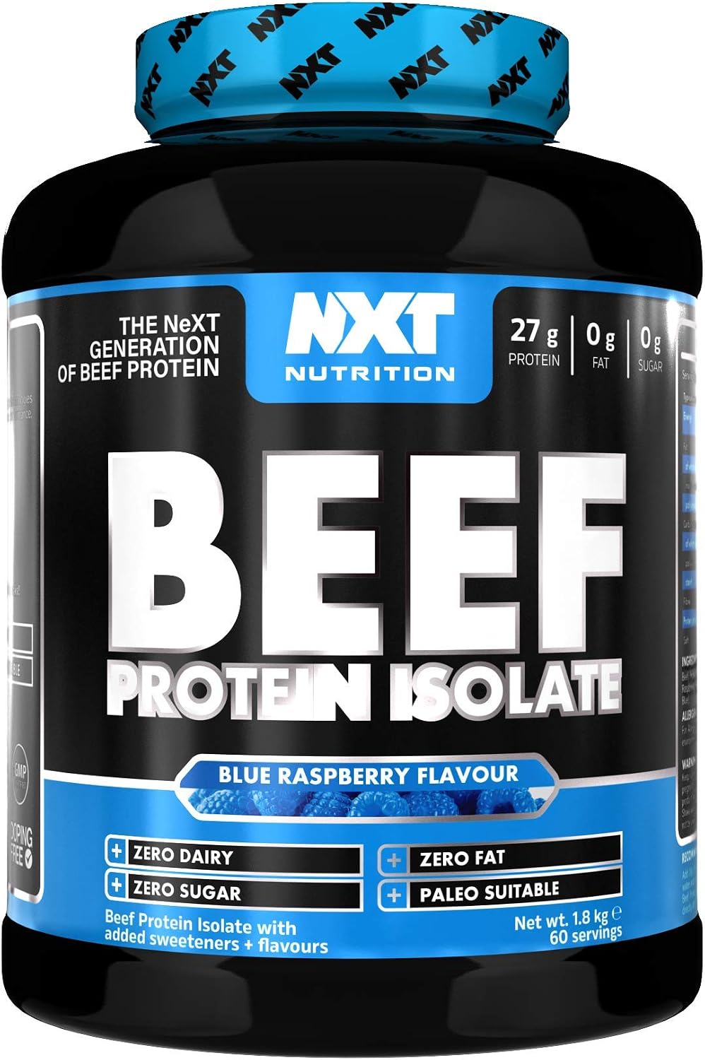NXT Nutrition Beef Protein Isolate Powder, Protein Powder High in Natural Amino Acids, Paleo, Keto Friendly
