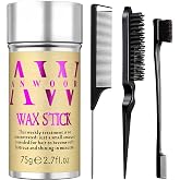 AnWoor 4Pcs Edge Brush Slick Back Hair Stick, Hair Wax Stick for Flyaways, Slick Back Hair Brush for Smoothing Baby Hair, Rat
