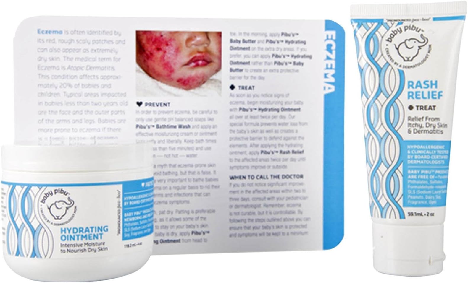 baby pibu Eczema Care Kit - 2 pc