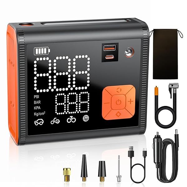 ZUZEE TIRE INFLATOR PORTABLE AIR COMPRESSOR, 150 PSI...