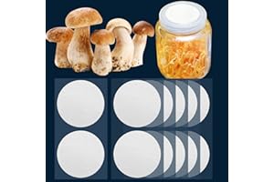 ZHANXUBIO Membrane Filter Sticker 90 mm 0.2 um Strong Adhersive Filter Disc for Mushroom Cultivation (90 mm,12 pcs)