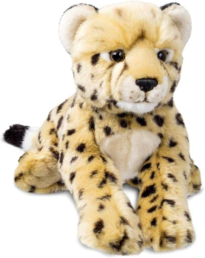 letaowl Soft Toys Cute Cheetah Leopard Simulation Animal Lifelike Stuff