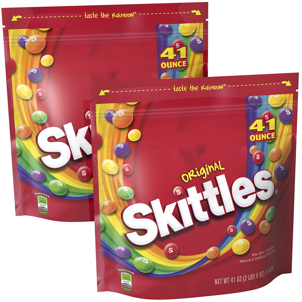 Skittles Original Candy Bag, 41 ounce, (2 Bags) Home Garden Kitchen