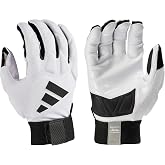 Adidas Scorch Destroy 3 Full Finger Adult Lineman's Glove, White/Black, Multiples Sizes and Colors