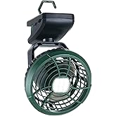 Durapower Clip-on Camping Fan with LED Lantern, Magnetic Base & Hanging Hook – Ideal for Travel, Tent, RV, Picnic, Treadmill, Stroller, Golf Cart & Home
