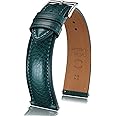 Getalia Italian leather Watch Band Tuscany Natural Vegetable-Tanned Full Grain Genuine Leather,18mm 19mm 20mm 21mm 22mm Quick Release Replacement Watch Straps for Men and Women Thick and Soft