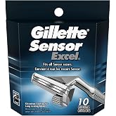 Gillette Mens Sensor Cartridges 10 Count (6 Pack)
