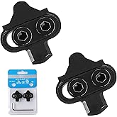 Bike Cleats Compatible with Shimano SPD SM-SH51 - Spinning, Look X-Track Pedal System, Wellgo MTB, Indoor Cycling & Mountain Bike Bicycle Cleat Clips Set