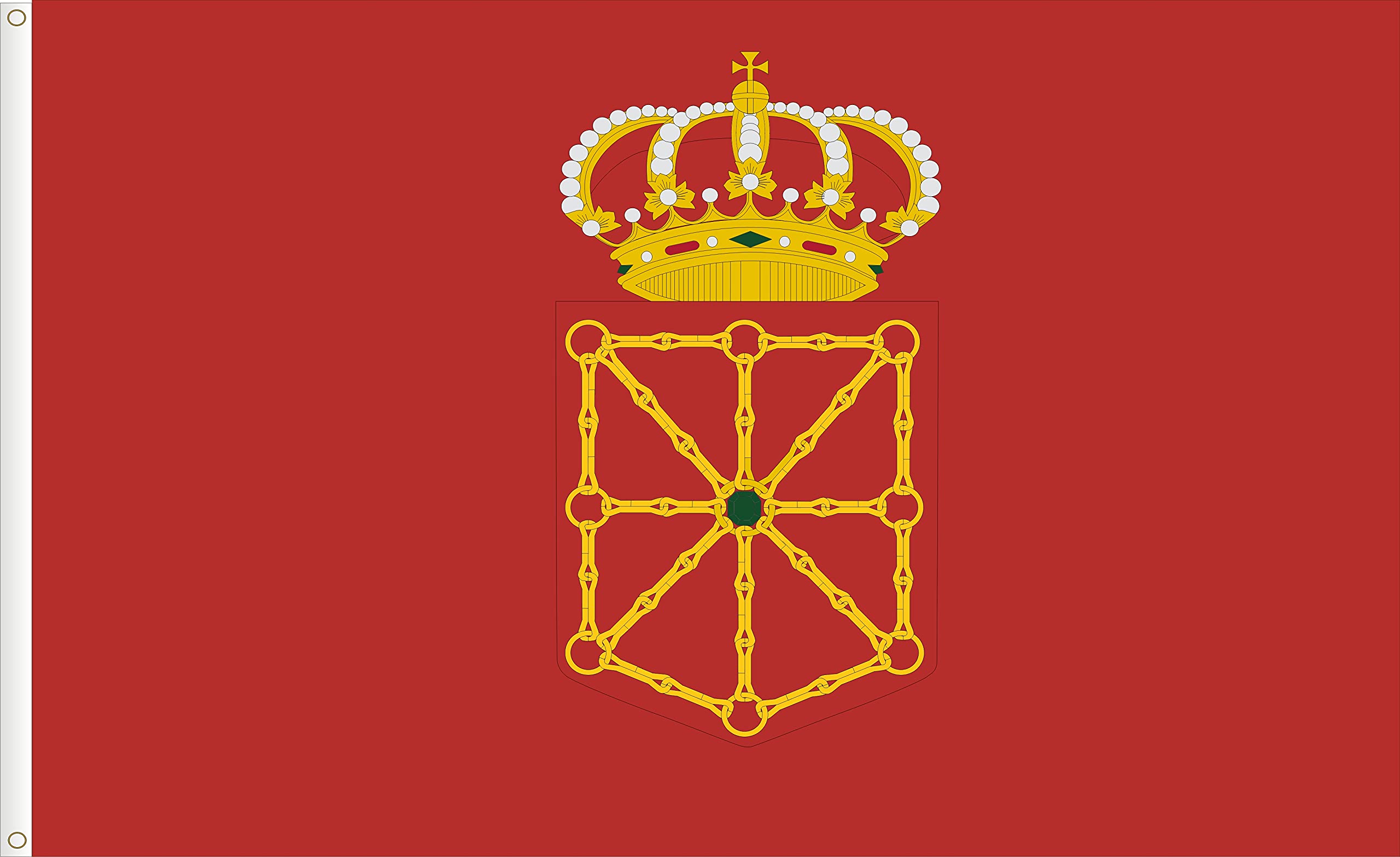 FLAG OF NAVARRE. SATIN POLYESTER 120D. SIZE L. 150X90 CM