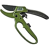 EZ Kut Heavy Duty Pruning Shears Green - Pruners Ratcheting Ratchet Hand Pruner (Green Pruner)