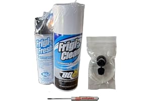 Smilyeez BG Frigi-Clean Aerosol AC Evaporator Cleaner And Frigi-Fresh Kit With Evaporating Cleaning Nozzle PN 6404 (1 Kit) and Pocket Screwdriver