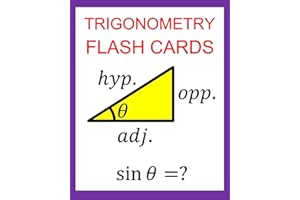 Trigonometry Flash Cards: Memorize Values of Trig Functions (sin, cos, tan) from 0 to 360 Degrees