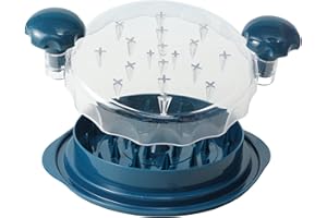 STJKBDFC Chicken Shredder Large Chicken Breast Shredder Tool Twist with Brush&Fork, Visible Meat Shredder Machine, Anti-Slip Strip, Ergonomic Handle, BPA Free (Navy, 10in*10in*2in)