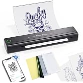 BIOMASER H1 Tattoo Stencil Printer for Tattooing,Wireless Bluetooth Tattoo Printer Machine,Portable Thermal Printer Copier,10 Transfer Papers,Compatible with Smartphone &amp; PC