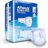 Attends Bariatric Incontinence Briefs, XX-Large, Ultimate Absorbency, 48 Ct | 63-70 in Waist, Dry-Lock Core, SmartCool Breathable, SecureGrip Fastening, ConfidenceCuff Leg Cuffs, Odor Control