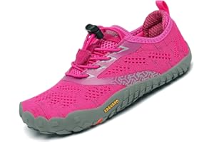 SAGUARO Kids' Barefoot Shoes Boys Girls Quick Dry Aqua Athletic Sneakers Lightweight Sport Footwear Toddler Water Shoes