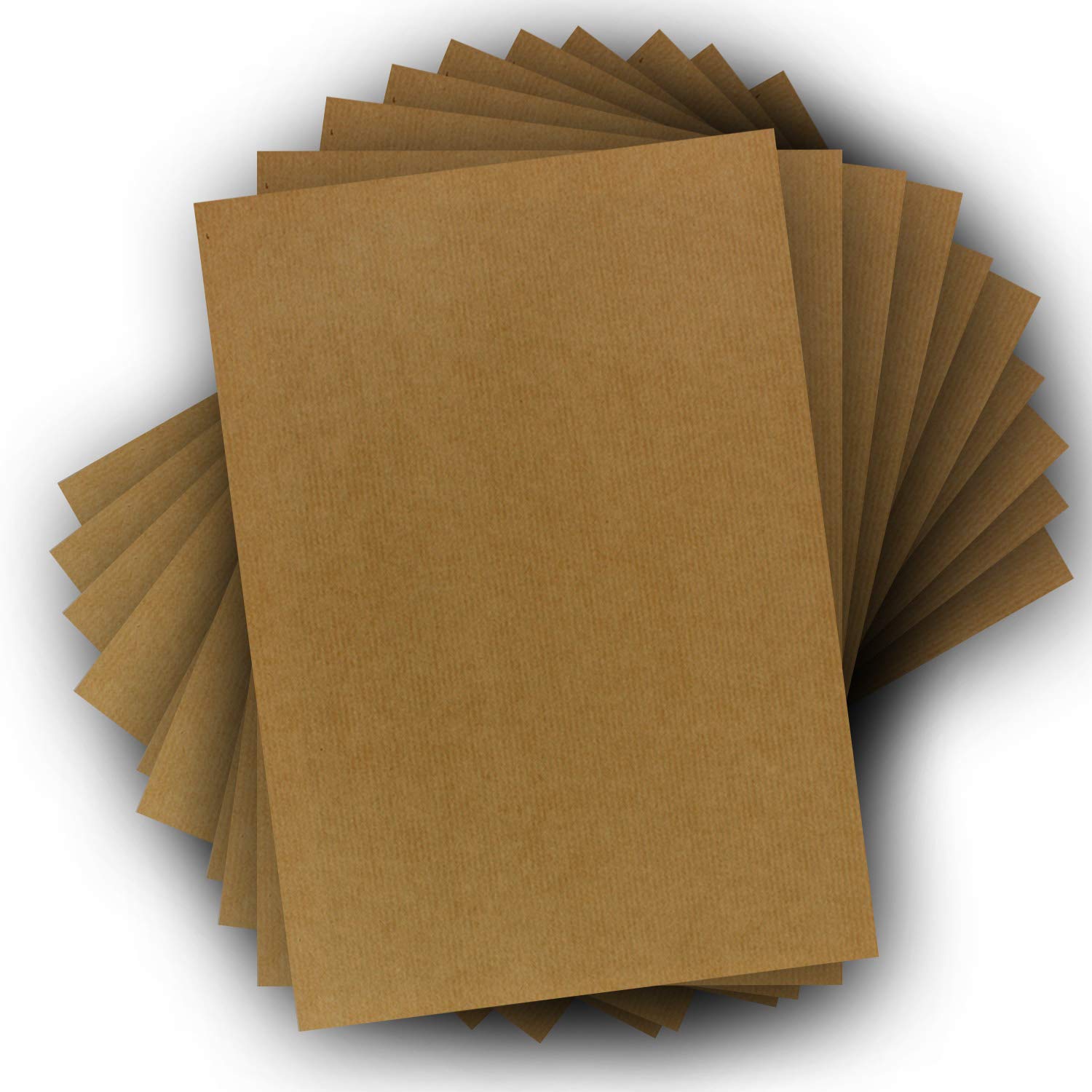 A4/A3 ribbed kraft paper 120g/m² (heavy), professional quality DIN A4 100 Stück braun gerippt
