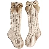 AYIYO Baby Girl Knee-High Socks Toddlers Bow Stockings Newborn Infant Princess Frilly Socks